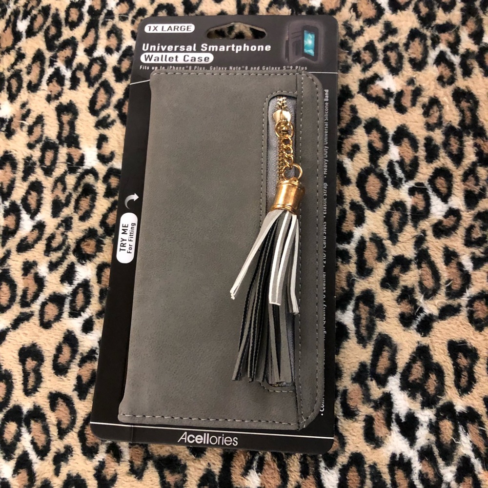 Wallet cellphone case fits most styles